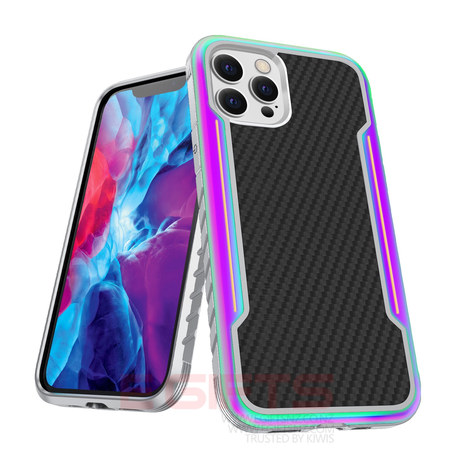 iPhone 13 Pro Metal Black Tough Case - Image 3