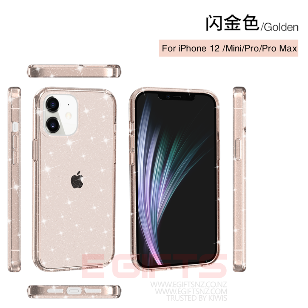 iPhone 12 Mini Tough Bling Clear Case - Image 4