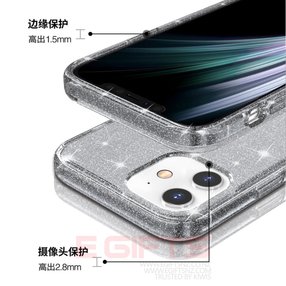 iPhone 12 Mini Tough Bling Clear Case - Image 5