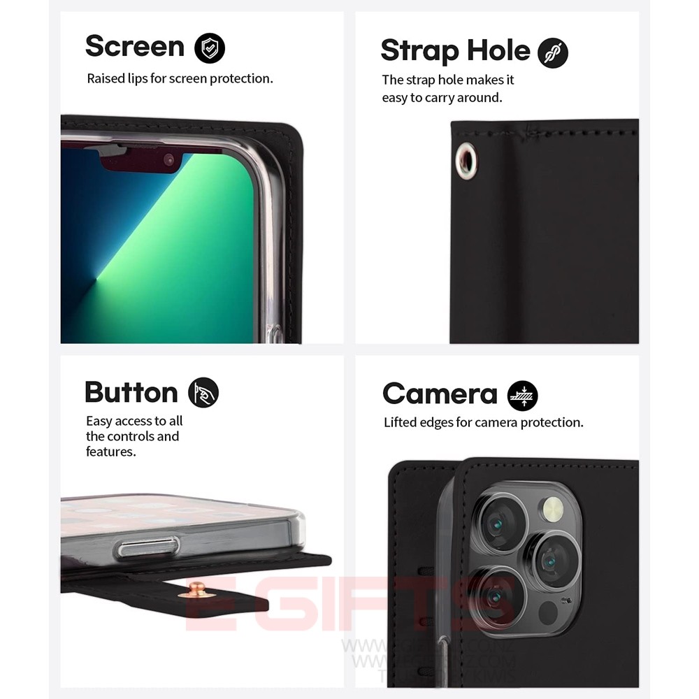 iPhone 14 Pro Mercury Goospery Mansoor Wallet Case - Image 4