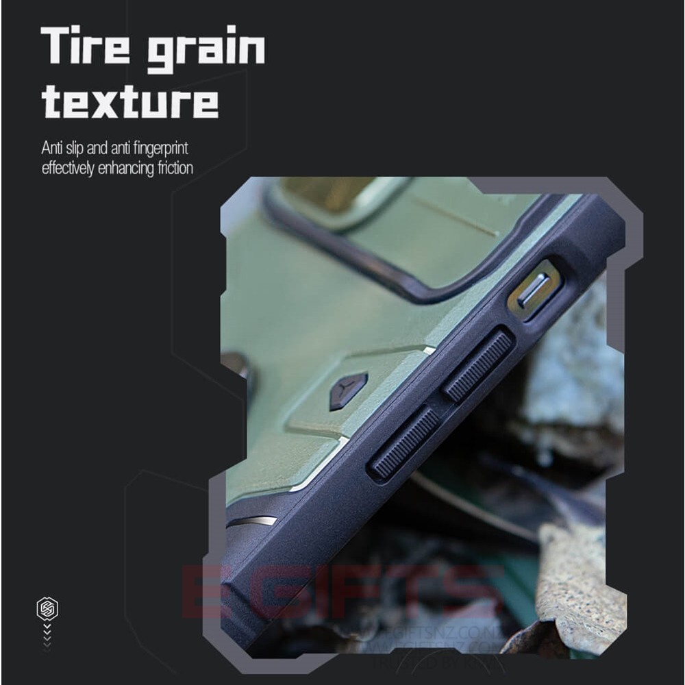 iPhone 13/14 Nillkin Camera Shield Armor Pro Ring Stand Holder Tough Case - Image 10