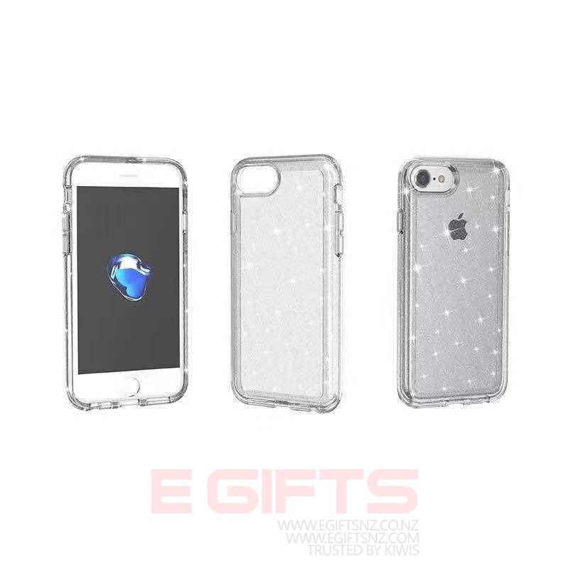 iPhone 6/6S/7/8 SE 2020 Tough Bling Clear Case - Image 3