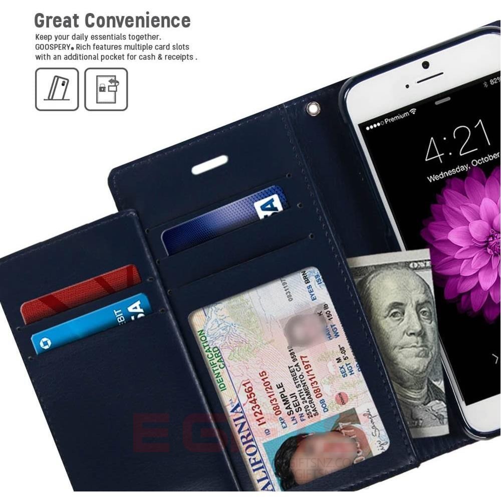 iPhone 11 Mercury Goospery Rich Diary Wallet Case - Image 3