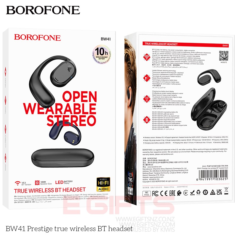 Borofone BW41 Air Conduct True Wireless Bluetooth Earphone - Image 11