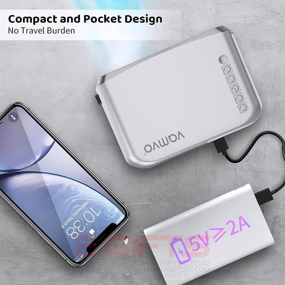 Portable VF290 WiFi 1080P Full HD Outdoor Movie Projector - Image 7