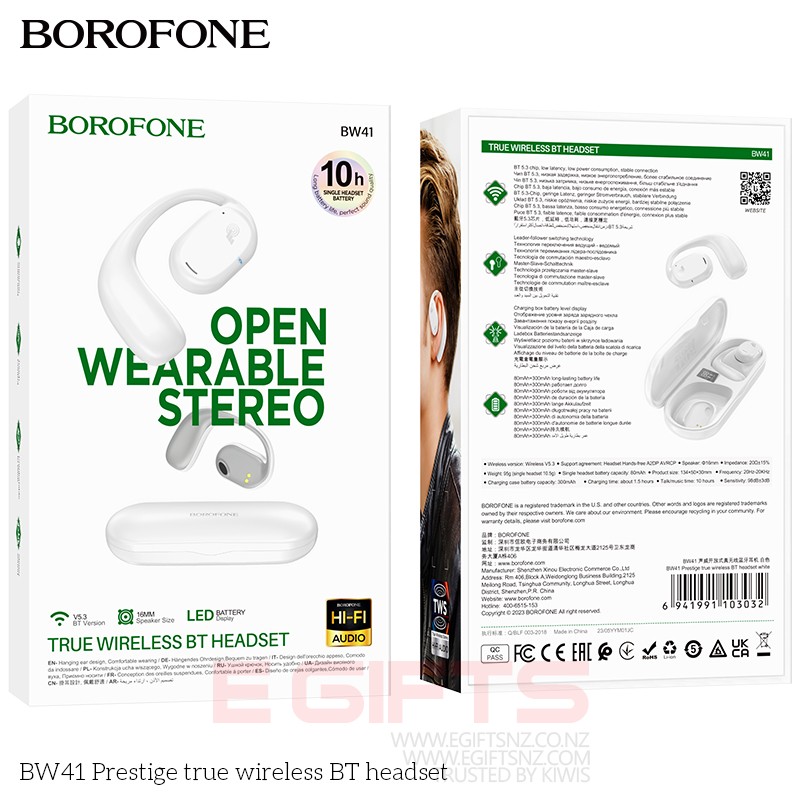 Borofone BW41 Air Conduct True Wireless Bluetooth Earphone - Image 2