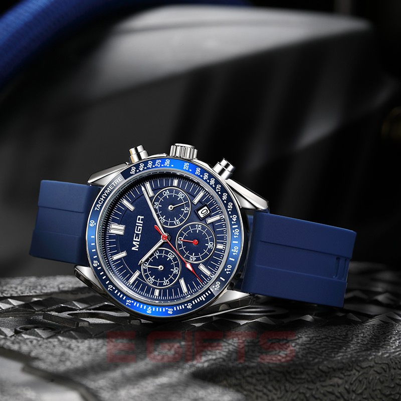 MEGIR Analogue Chronograph Luminous Sport Wrist Watch 8105 - Image 2