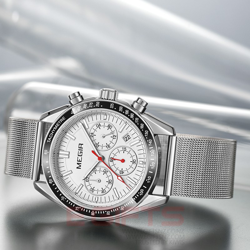 MEGIR Analogue Chronograph Luminous Sport Wrist Watch 8105G - Image 3