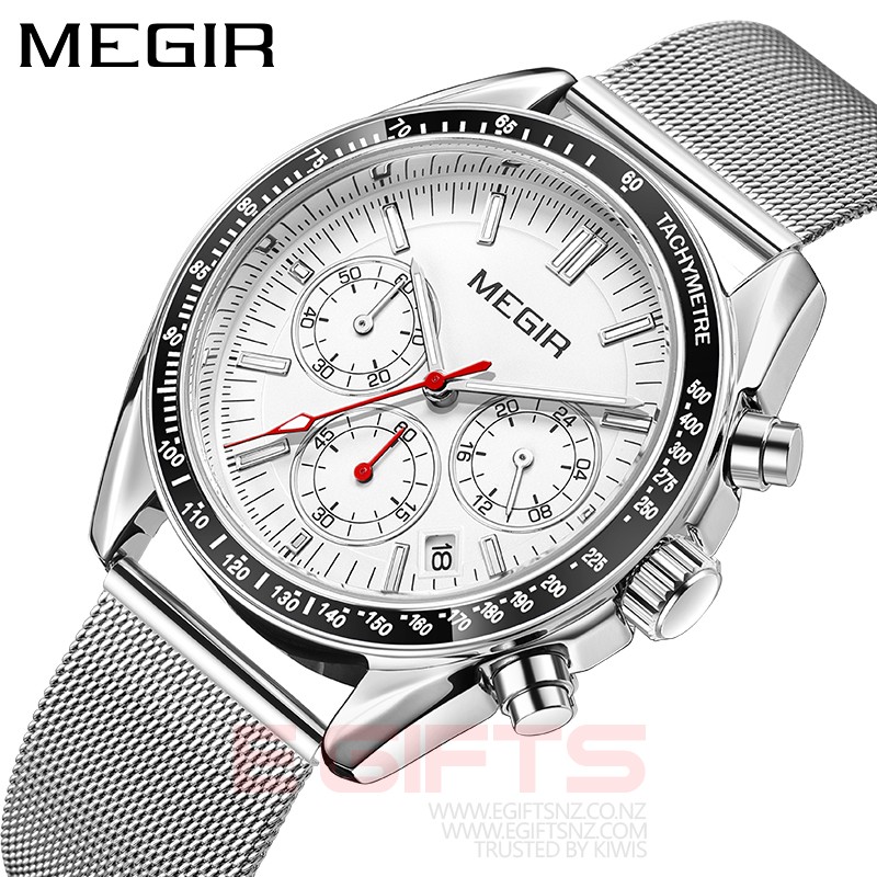MEGIR Analogue Chronograph Luminous Sport Wrist Watch 8105G - Image 5