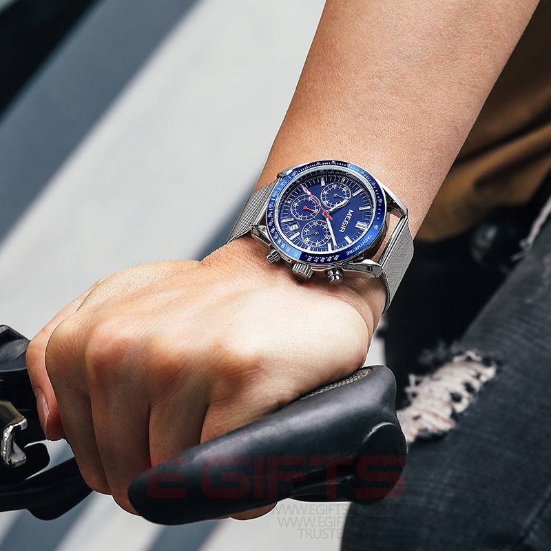 MEGIR Analogue Chronograph Luminous Sport Wrist Watch 8105G - Image 8