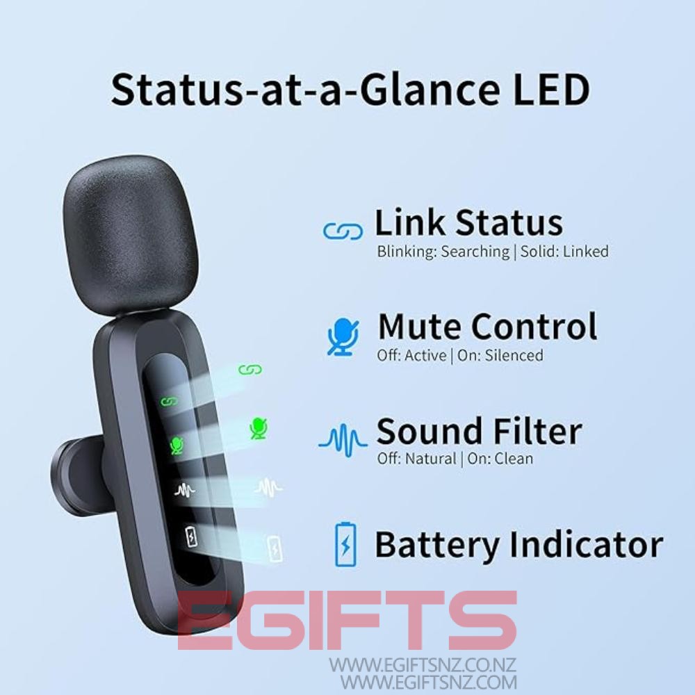 Wireless Lavalier Microphone J3 For Samsung & Apple - Image 3