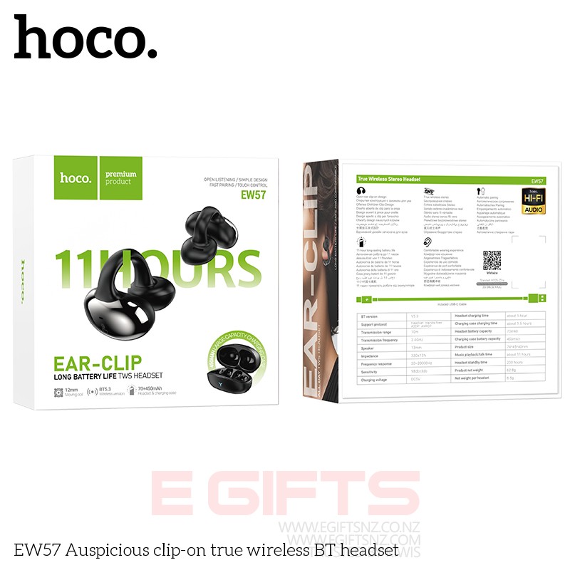 HOCO EW57 Clip-on True Wireless Bluetooth Earphone TWS - Image 7