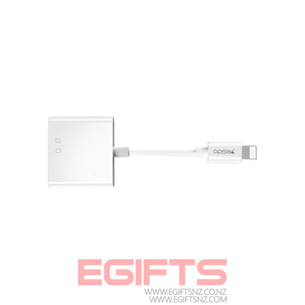 YESIDO iPhone Lightning Card Reader 2in1 SD/ TF Card GS11 - Image 6