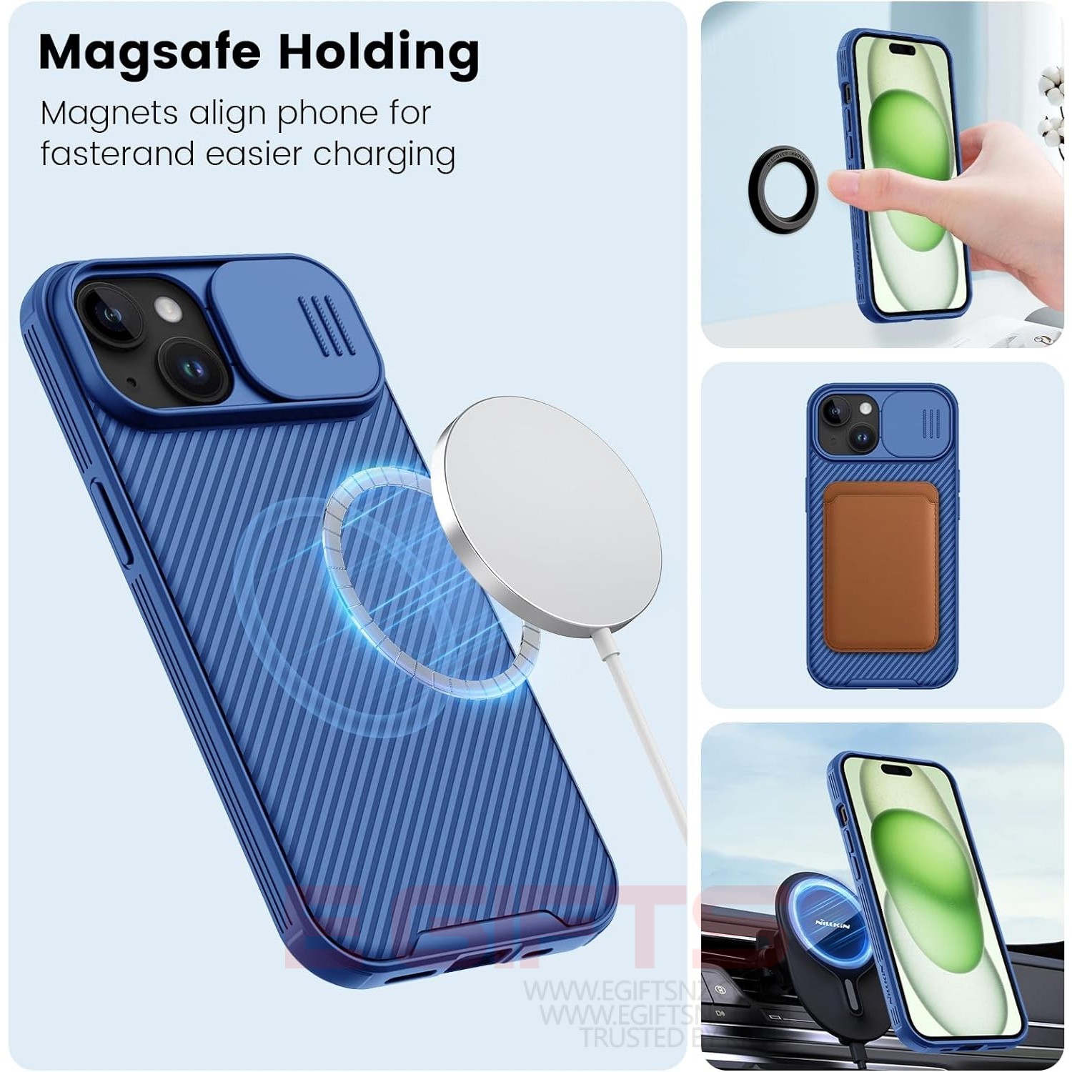 iPhone 14 Plus 15 Plus Nillkin Camera Shield Magsafe Case - Image 8