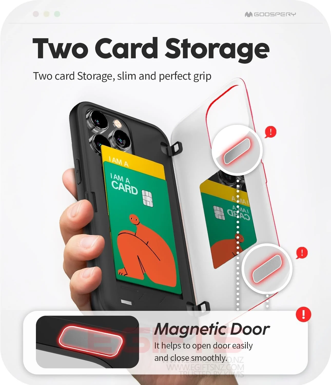 iPhone 16 Pro Max Goospery Magnetic Door Bumper Case - Image 9