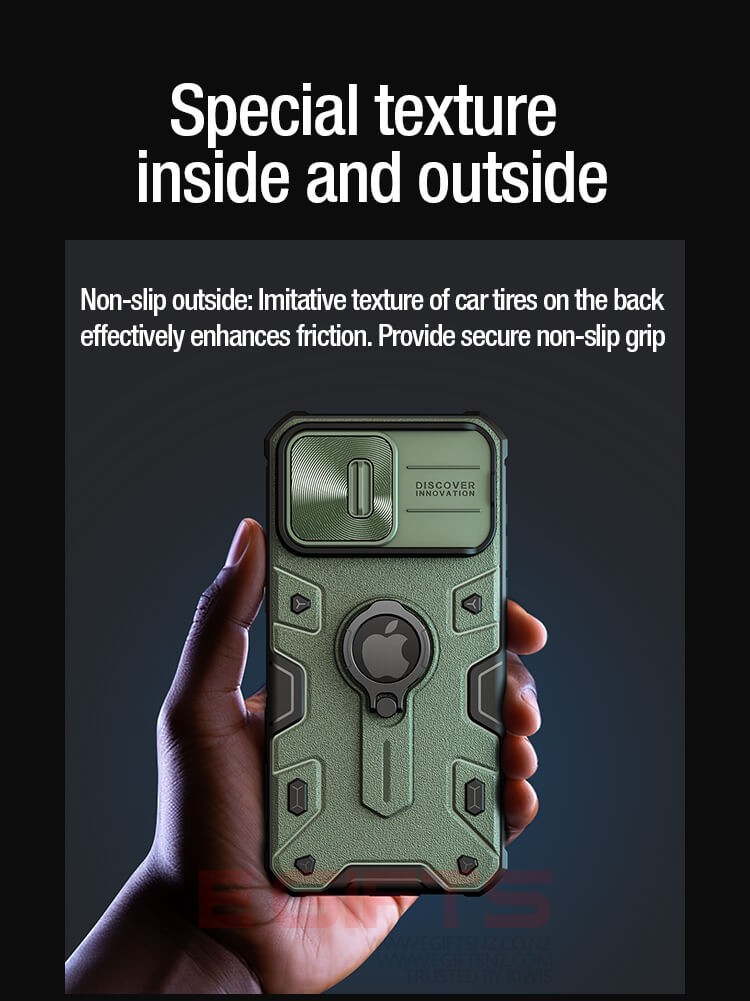 Nillkin iphone 15 pro max camera shield armor case - Image 7