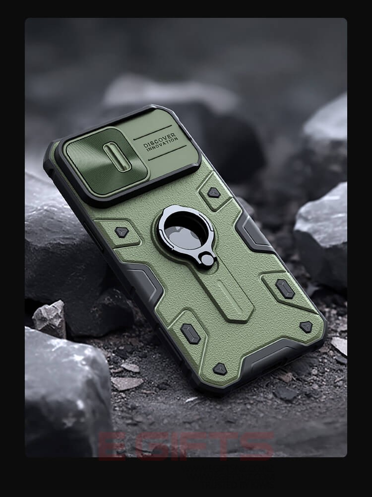 Nillkin iphone 15 pro max camera shield armor case - Image 12