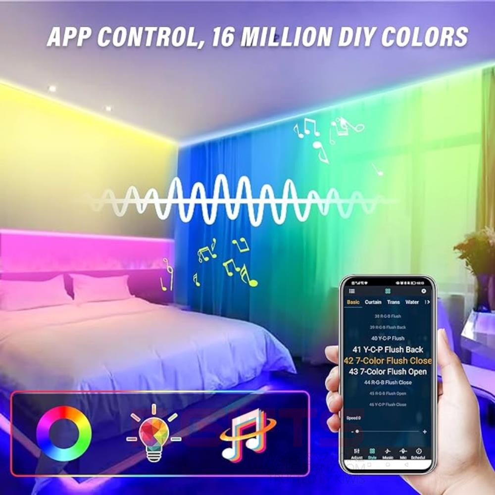 Neon Rope Light Alexa Google Assistant 3m - Image 2