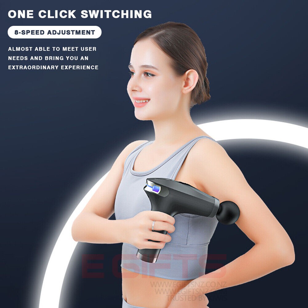 Gym Fitness Professional Deep Muscle Massager Gun Pro Long Handle - Image 4