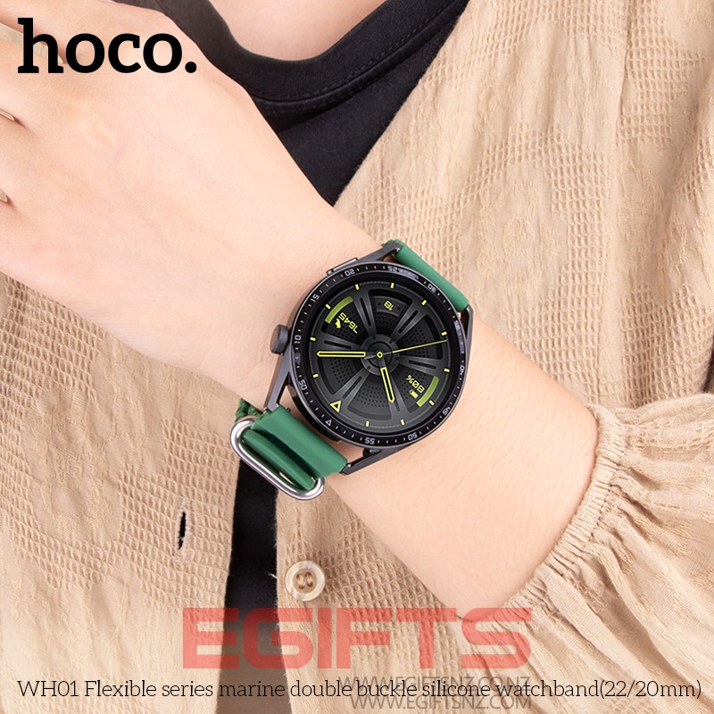 HOCO Samsung Watch Band 20mm Marine Double Buckle Silicone - Image 7