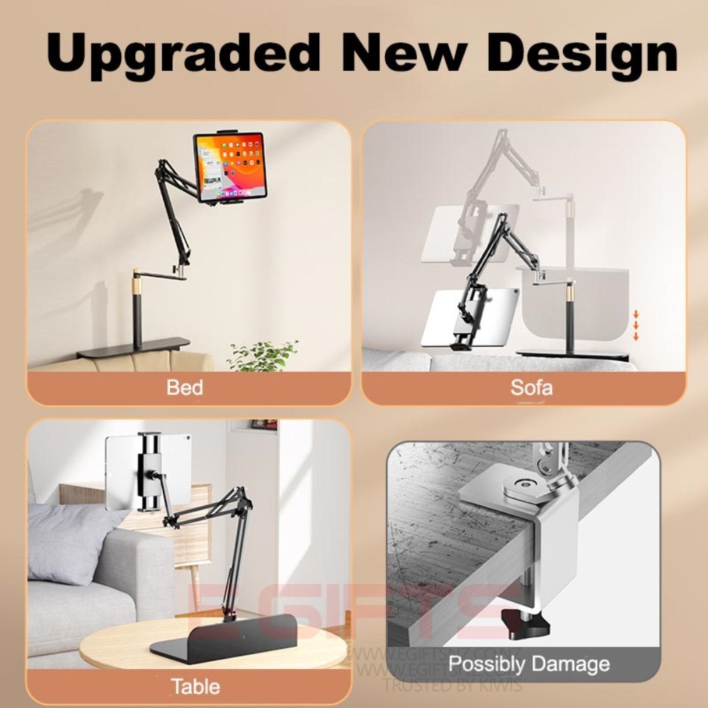 Phone Ipad Tab Stand 360° Adjustable Lazy Bed Beside Bracket Holder - Image 6