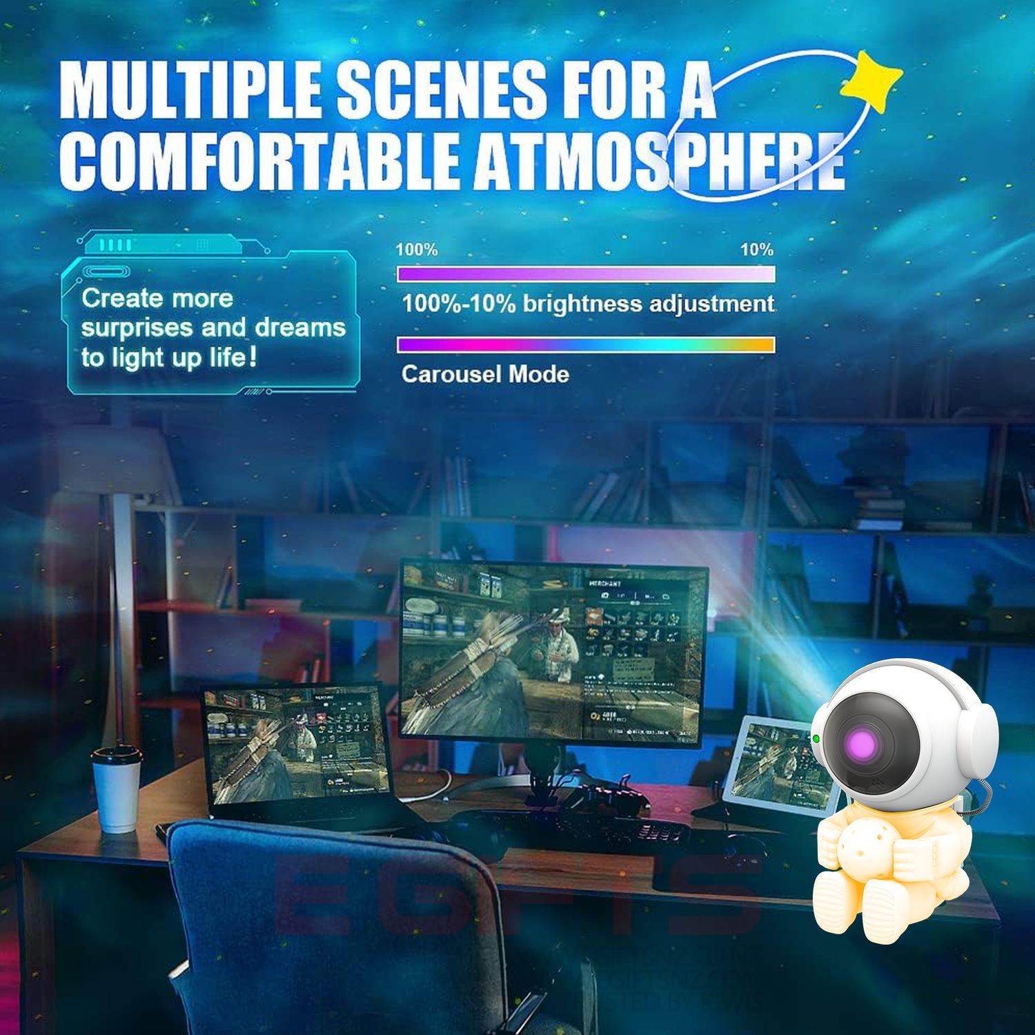 Astronaut Galaxy Projector Light - Image 4