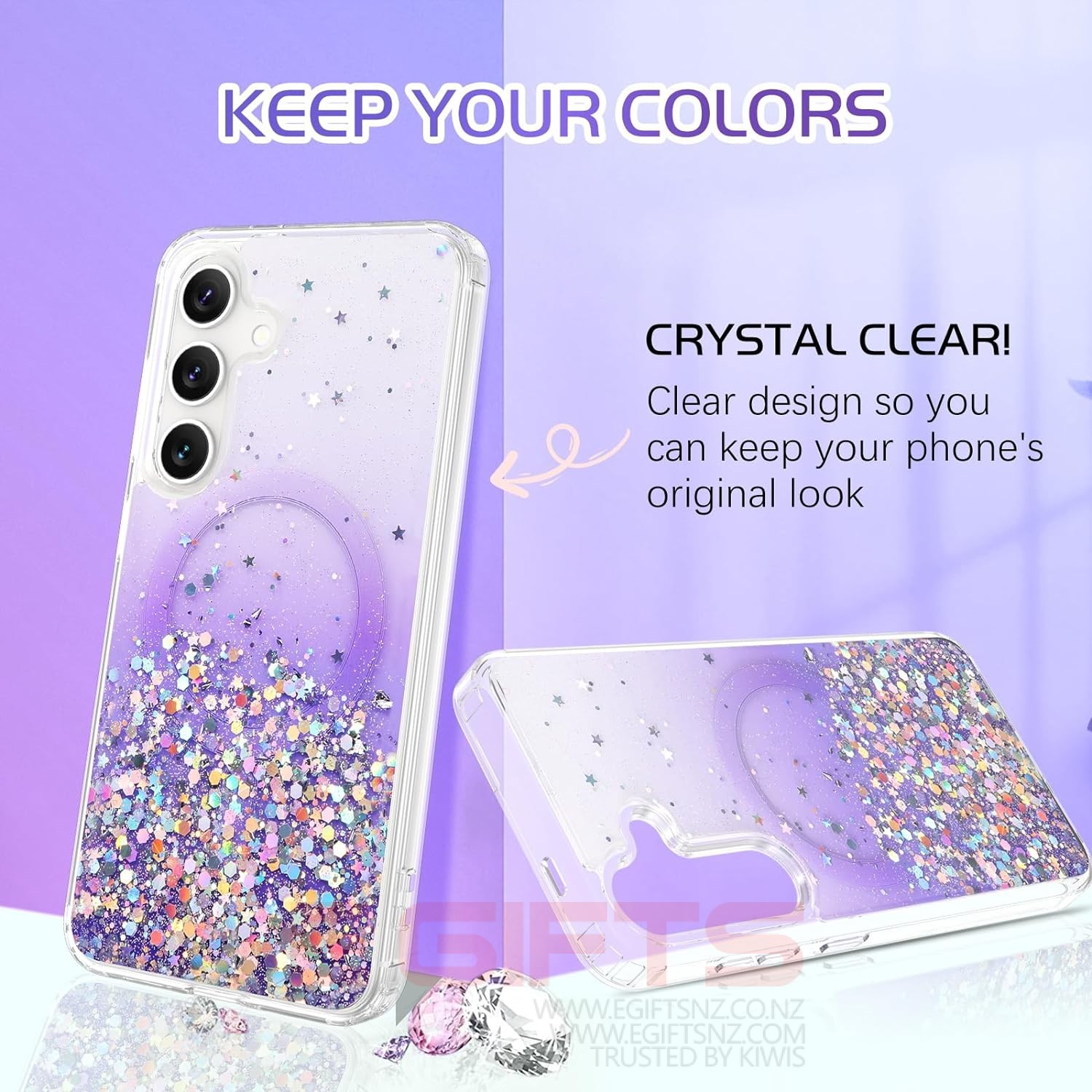 Samsung S24 Plus Magsafe Bling Case - Image 6