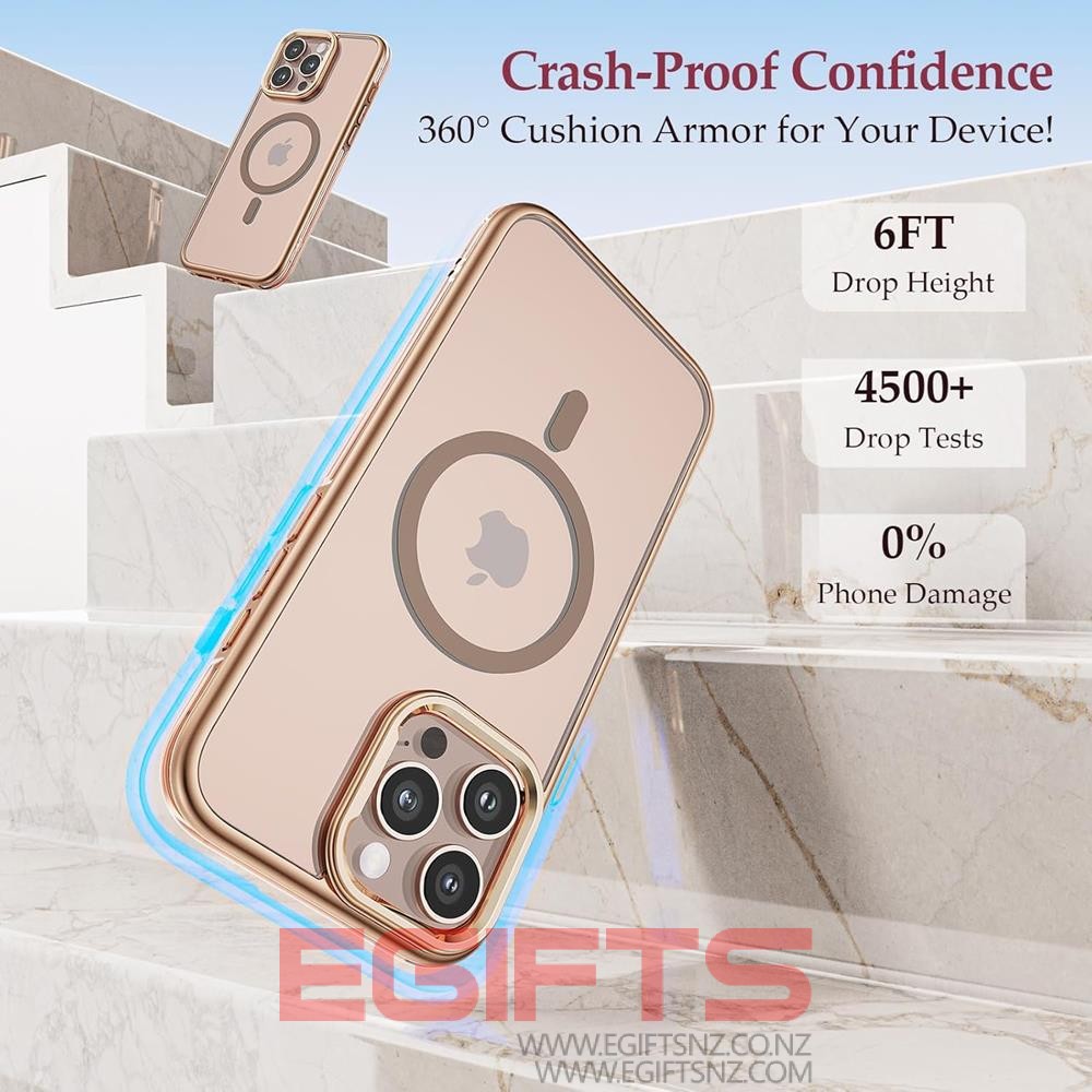 iPhone 16 Pro Max Desert Titanium Clear Tough Cover - Image 4