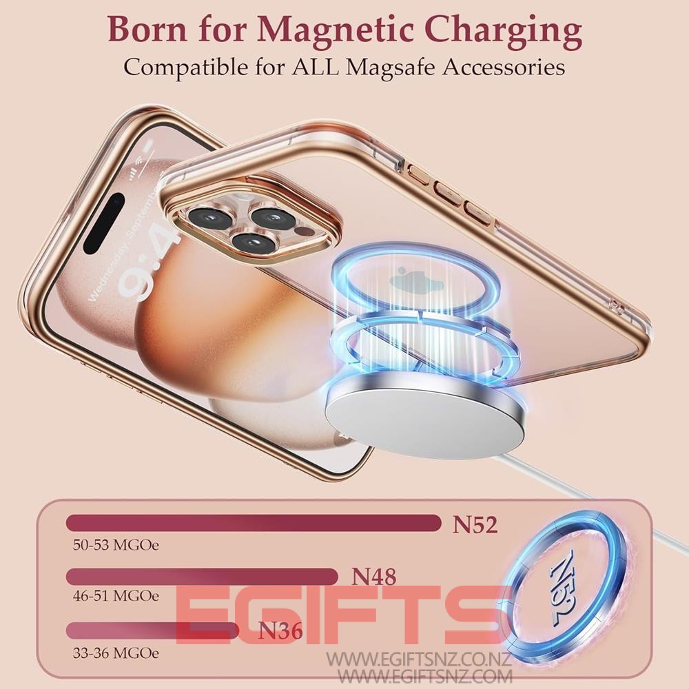 iPhone 16 Pro Max Desert Titanium Clear Tough Cover - Image 3