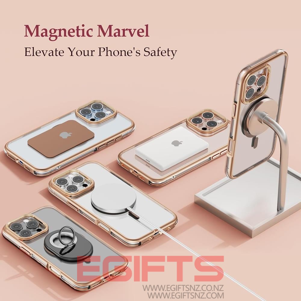 iPhone 16 Pro Max Desert Titanium Clear Tough Cover - Image 2