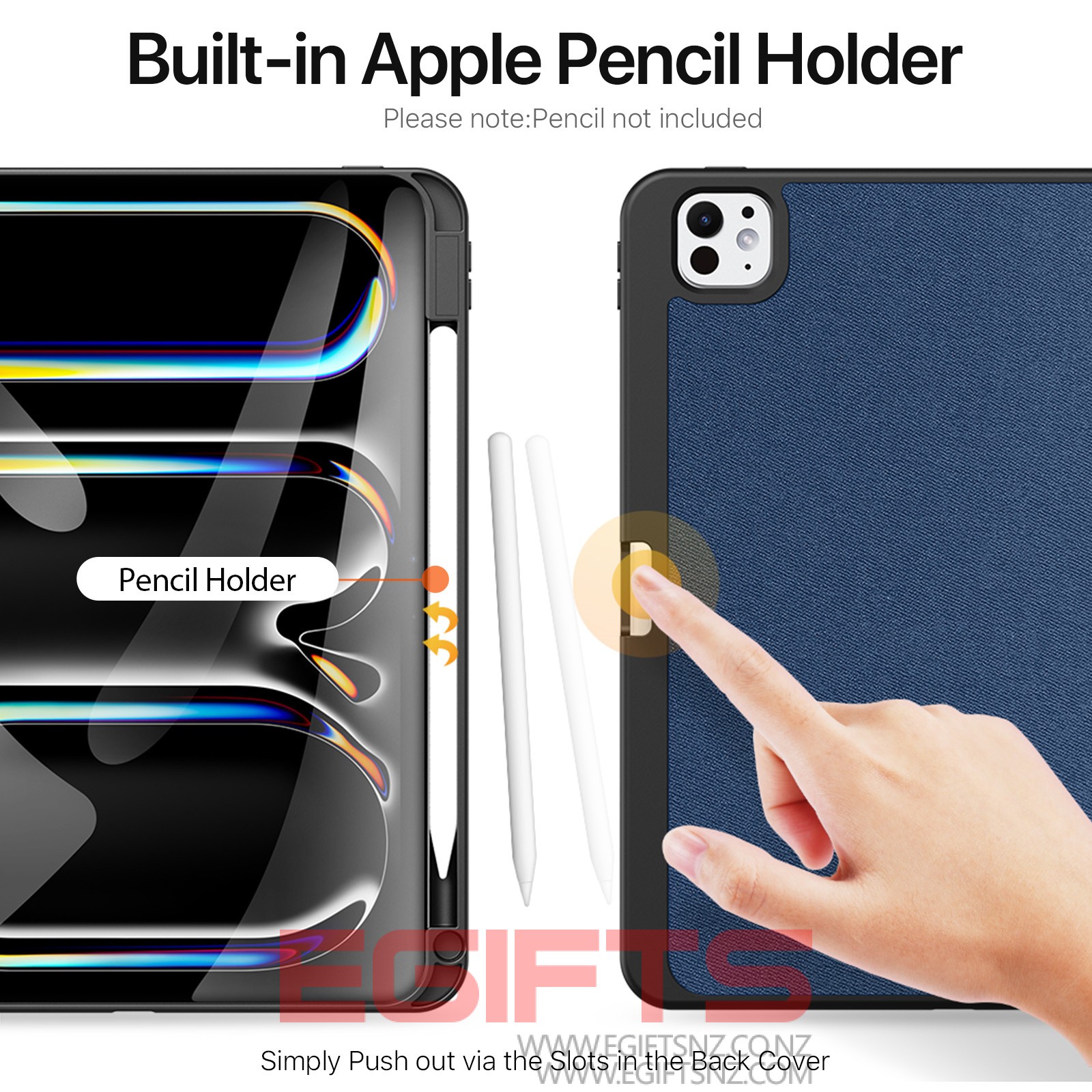 iPad Pro 13 (2024) DUX Domo Pen Holder Case - Image 10