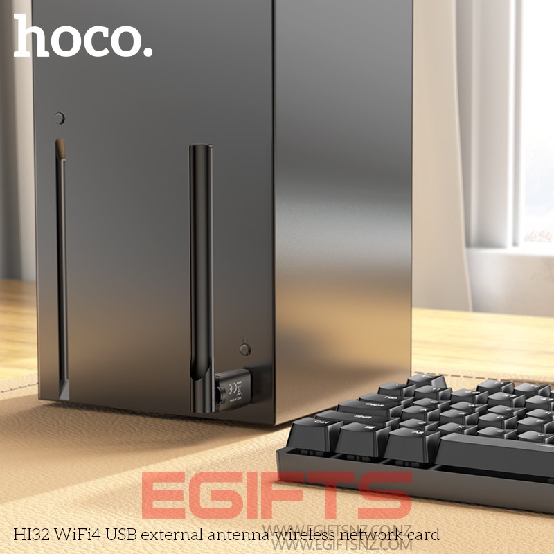 Hoco Wifi Adapter WiFi 4 2.4G USB WiFi Card Dongle - Image 3