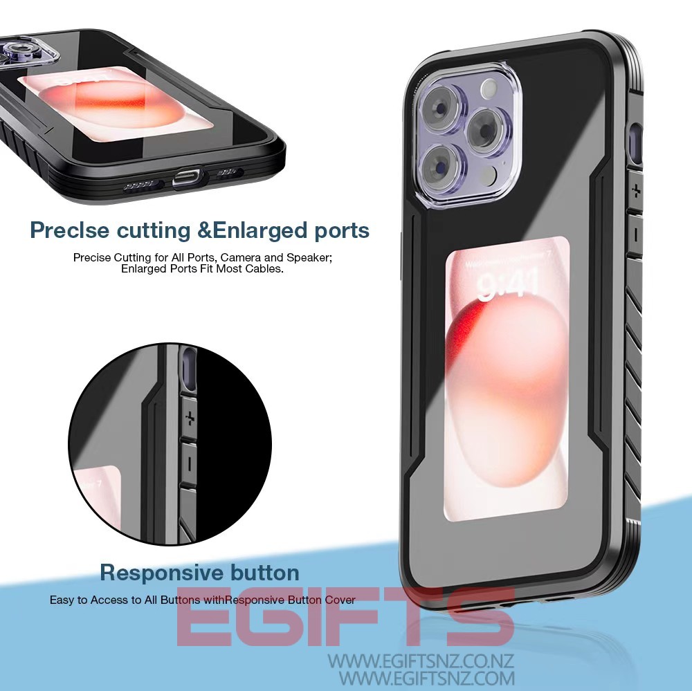 iPhone 16 Pro Tough Metal Smart Ink Screen Projection Case - Image 10