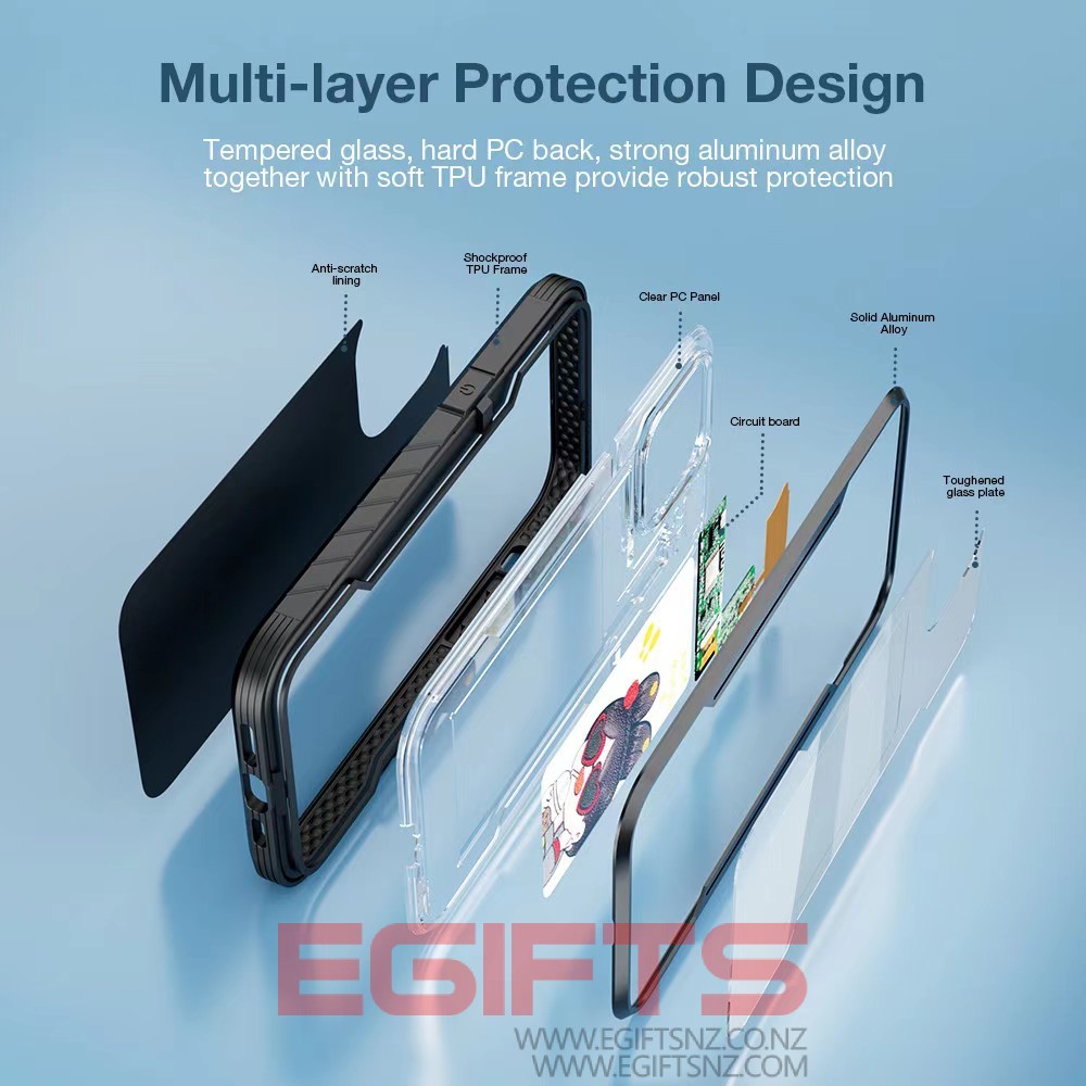 iPhone 16 Pro Tough Metal Smart Ink Screen Projection Case - Image 7