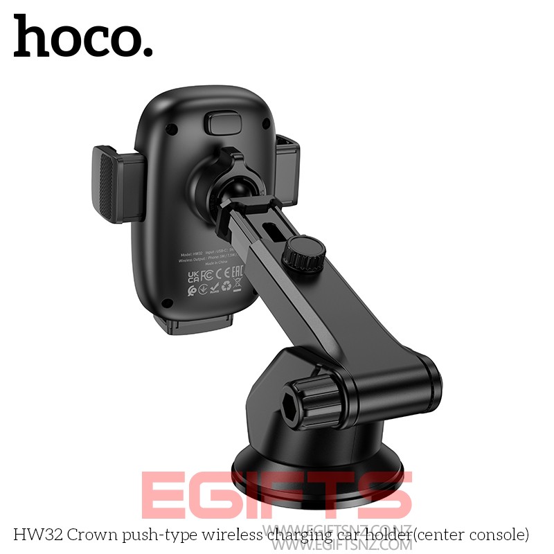 HOCO HW32 Car Wireless Fast Charging Phone Holder - Image 6
