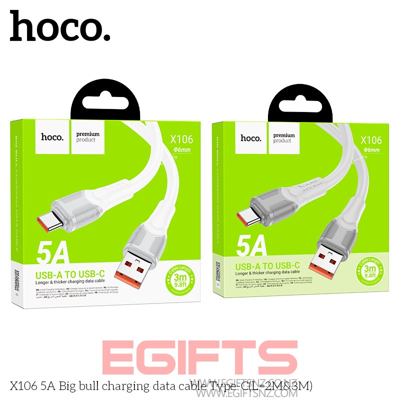 HOCO X106 5A 3M Tough Type C Cable - Image 4