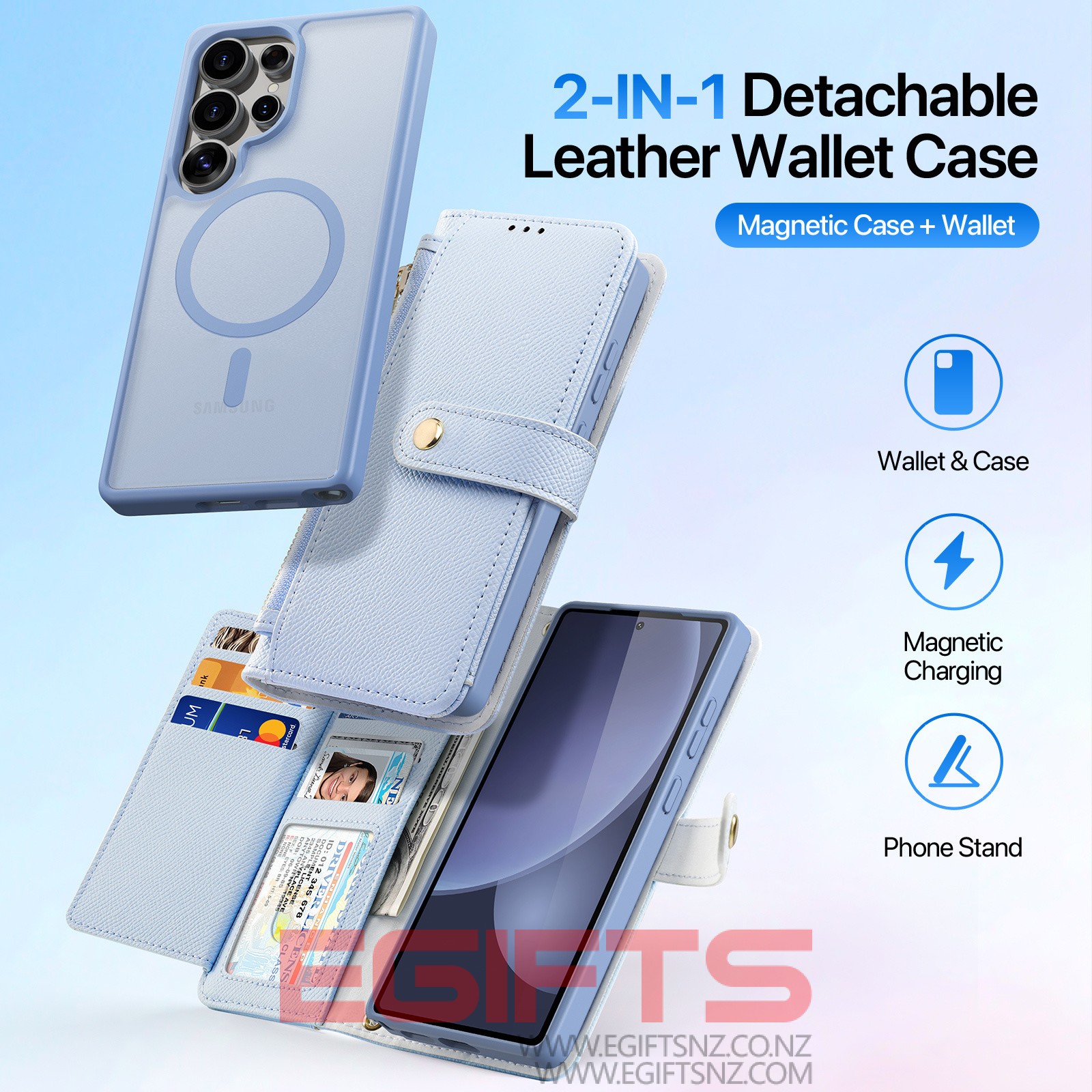 SAMSUNG S25 Ultra Geniune leather Detachable Magsafe Case - Image 3