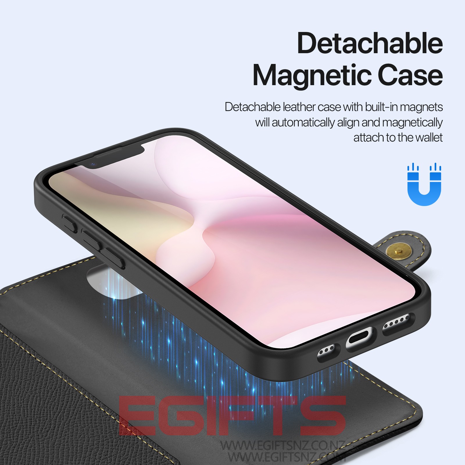 iPhone 16E/17E 2026 Dux Dusic Lawa Detachable Wallet Case - Image 4