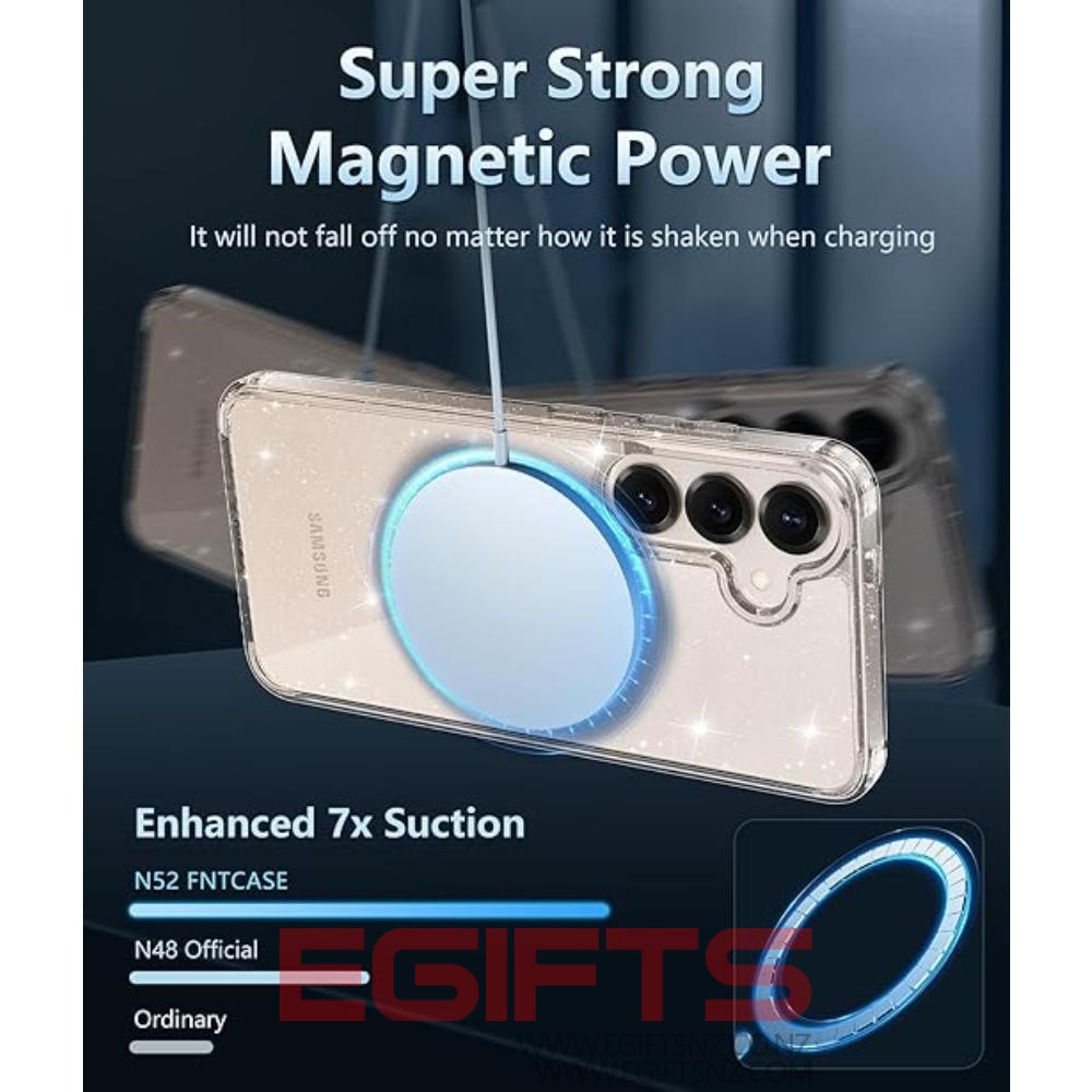 SAMSUNG S25/S24 PLUS MAGSAFE TOUGH Bling CLEAR CASE - Image 6