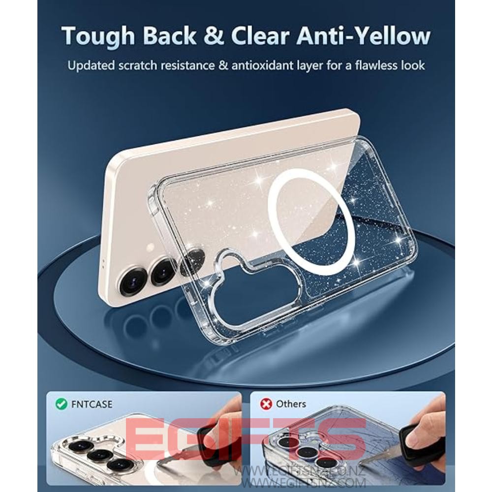 SAMSUNG S25/S24 PLUS MAGSAFE TOUGH Bling CLEAR CASE - Image 4