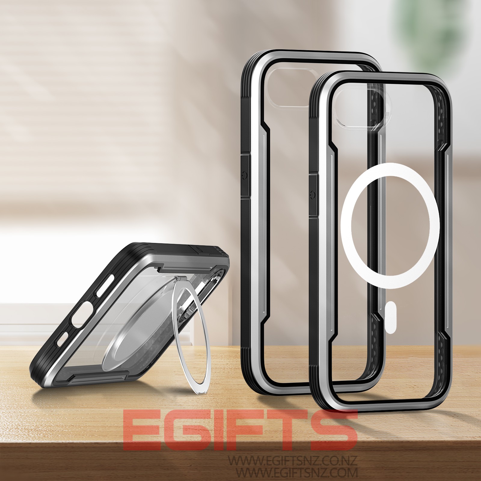 iPhone 16E/17E 2026 Magsafe Metal Clear Back Cover - Image 2