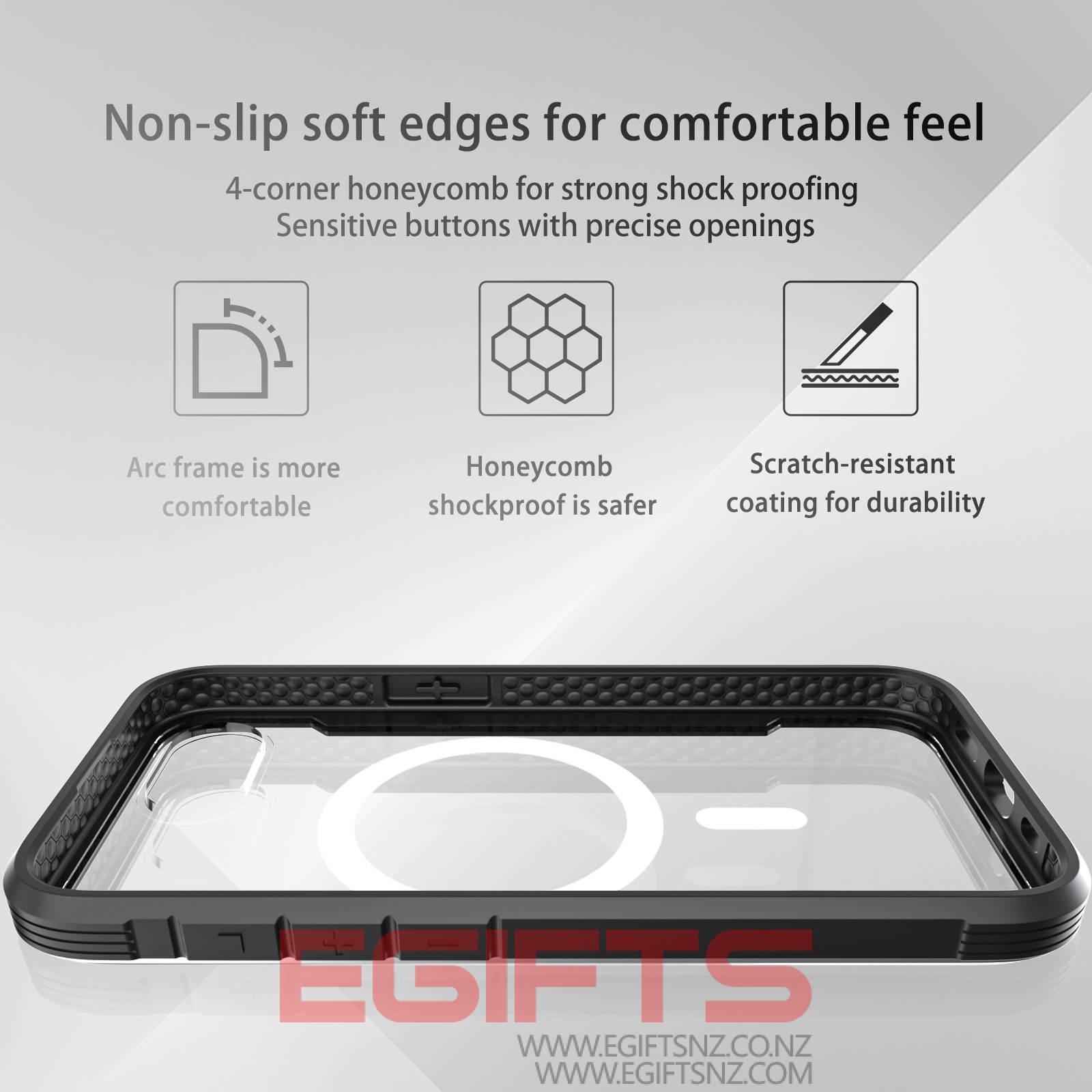 iPhone 16E/17E 2026 Magsafe Metal Clear Back Cover - Image 7