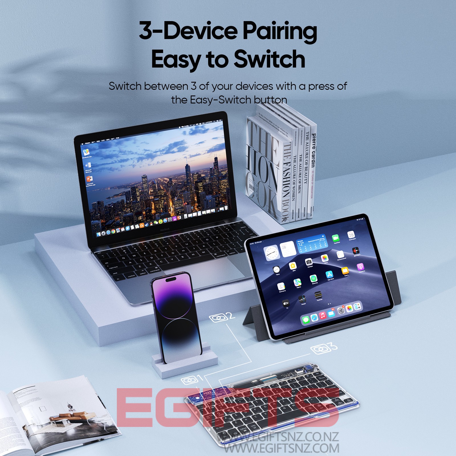 Universal Bluetooth Keyboard with 7-Color Backlight - Image 6