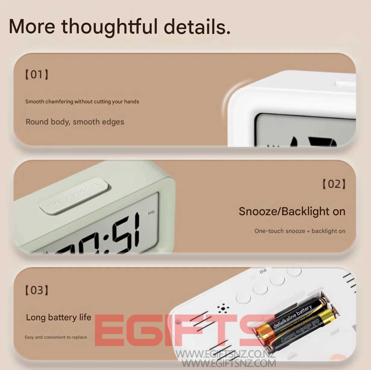 DELI MINI CLOCK ALARM - Image 5