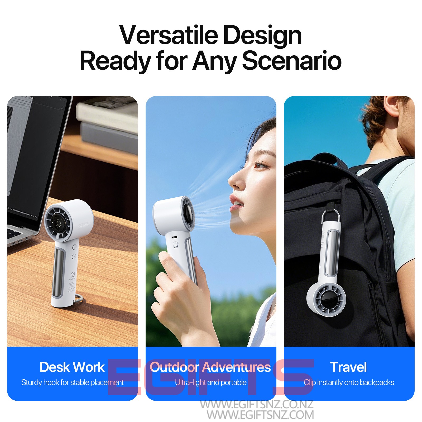 DUX DT80 Mini Handheld Fan - Image 9