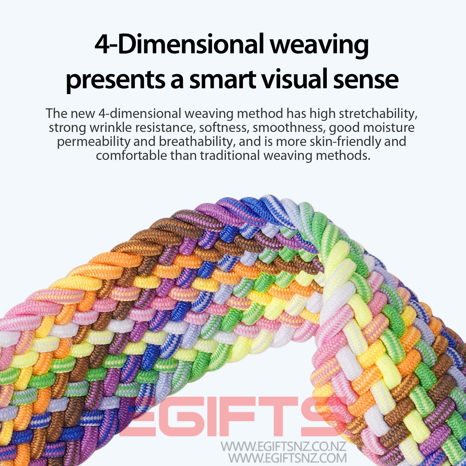 DUX DUCIS Mixture Pro Elastic Nylon Woven Apple Watch Strap 42-49MM - Image 8