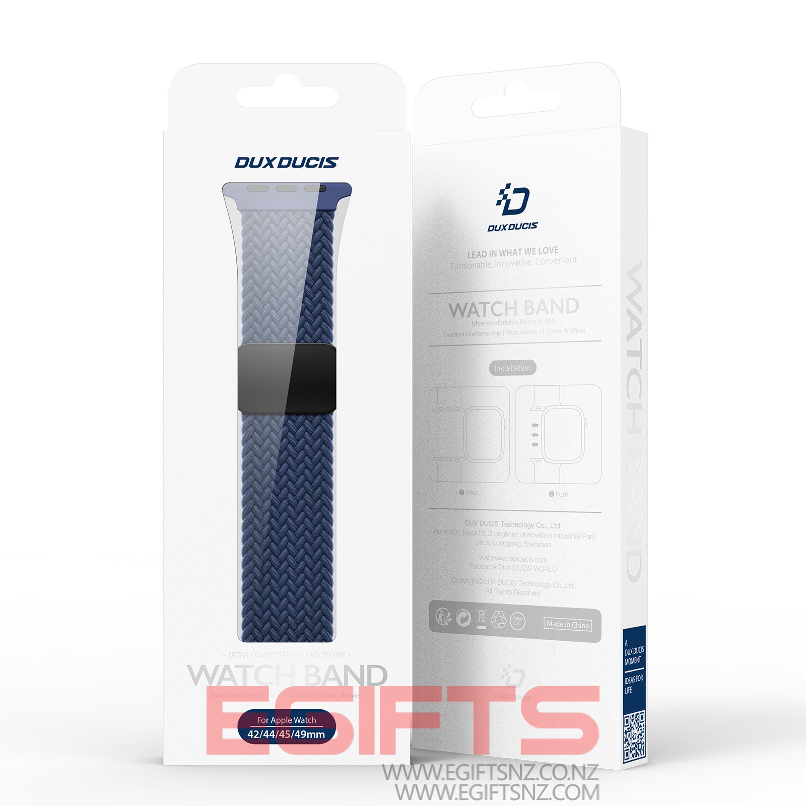 DUX DUCIS Mixture Pro Elastic Nylon Woven Apple Watch Strap 42-49MM - Image 11