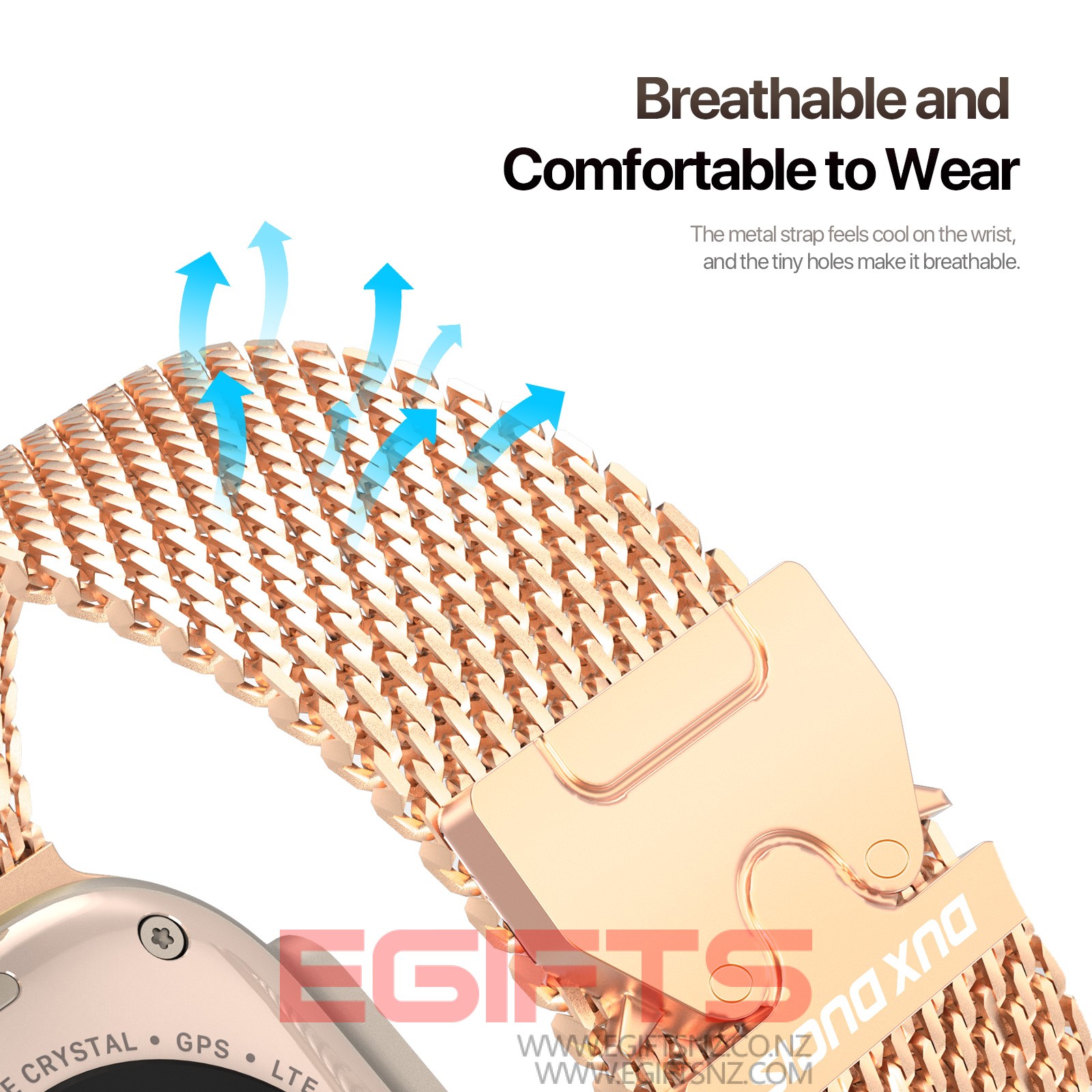 Dux Milanese Air Series Apple Watch Strap 42-49mm - Image 10