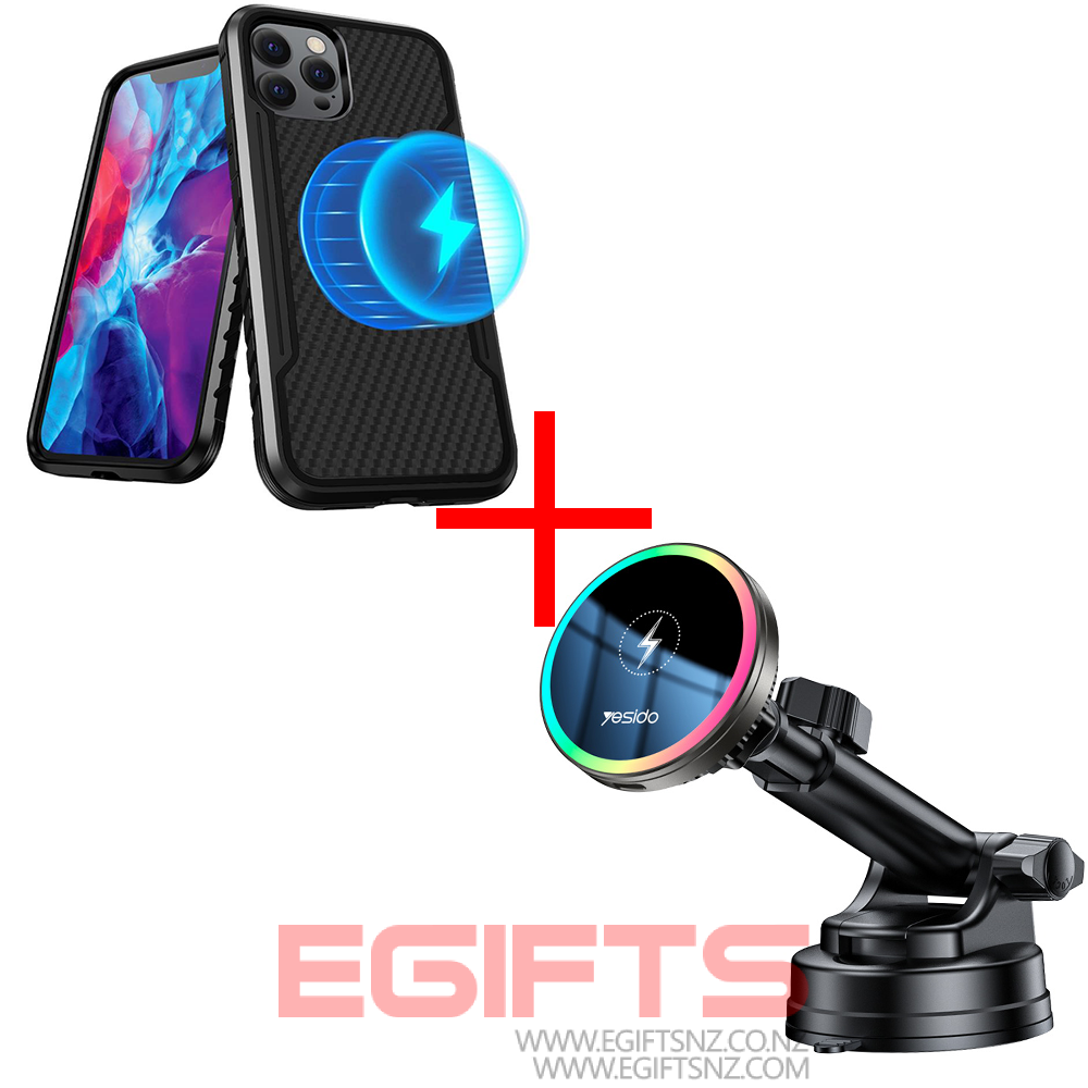 Magsafe-2in1-Wireless-Charging-Car-Phone-Holder-+-Magsafe-Tough-Case