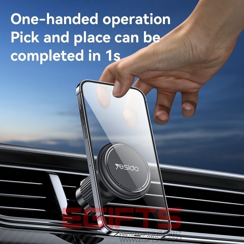 YESIDO C252 Barb Lock Air Outlet Magsafe Car Phone Holder - Image 4